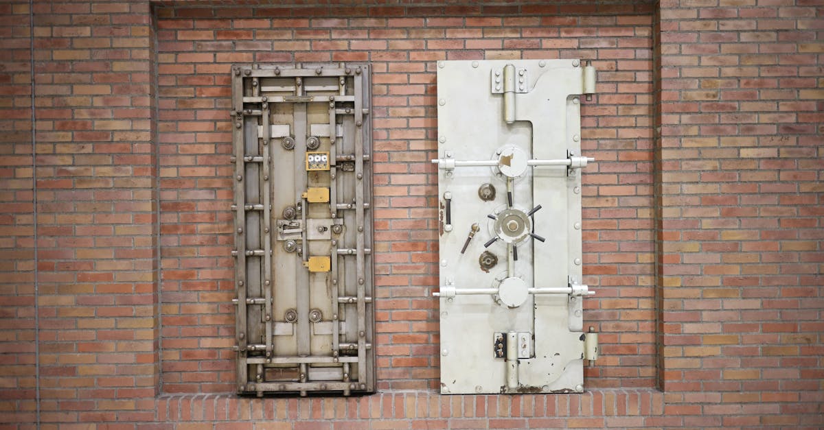 Bank vault security door