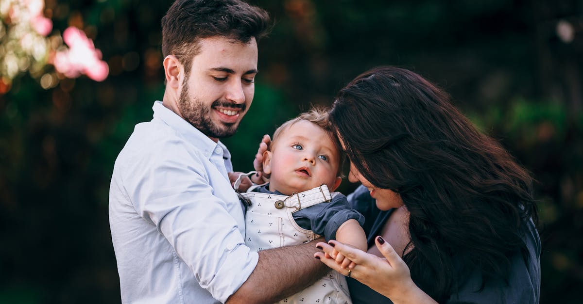 Family portrait outdoors