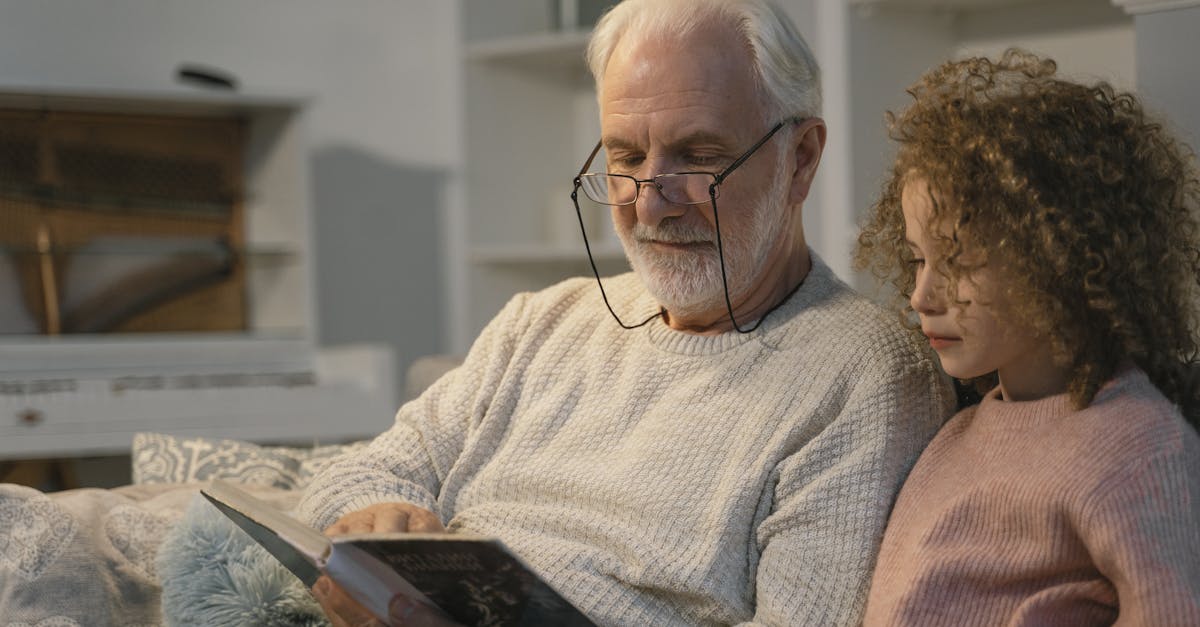 Grandfather and grandchild