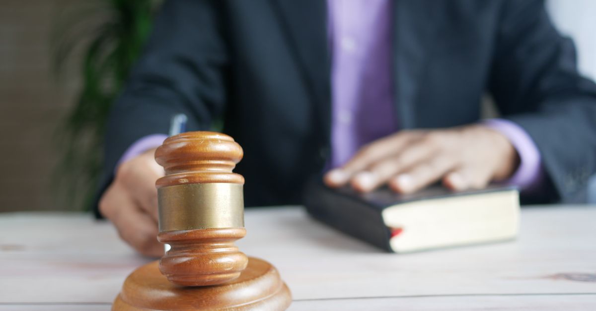 Gavel and law book