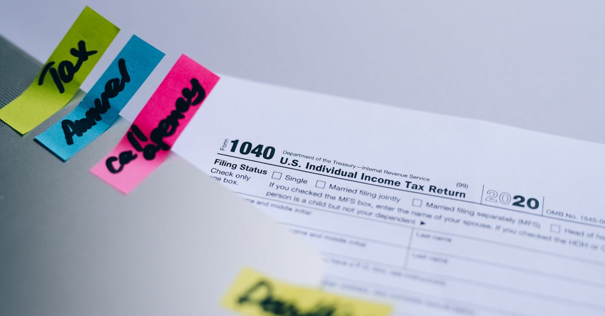 Tax planning paperwork